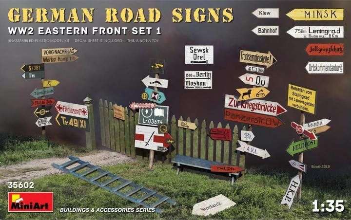 Kit di modellismo & Modellini statici: Miniart - set accessoires German Road Signs 1/35 – Nuovo e nell'imballaggio originale da Prilly venduto da vin_8vcg