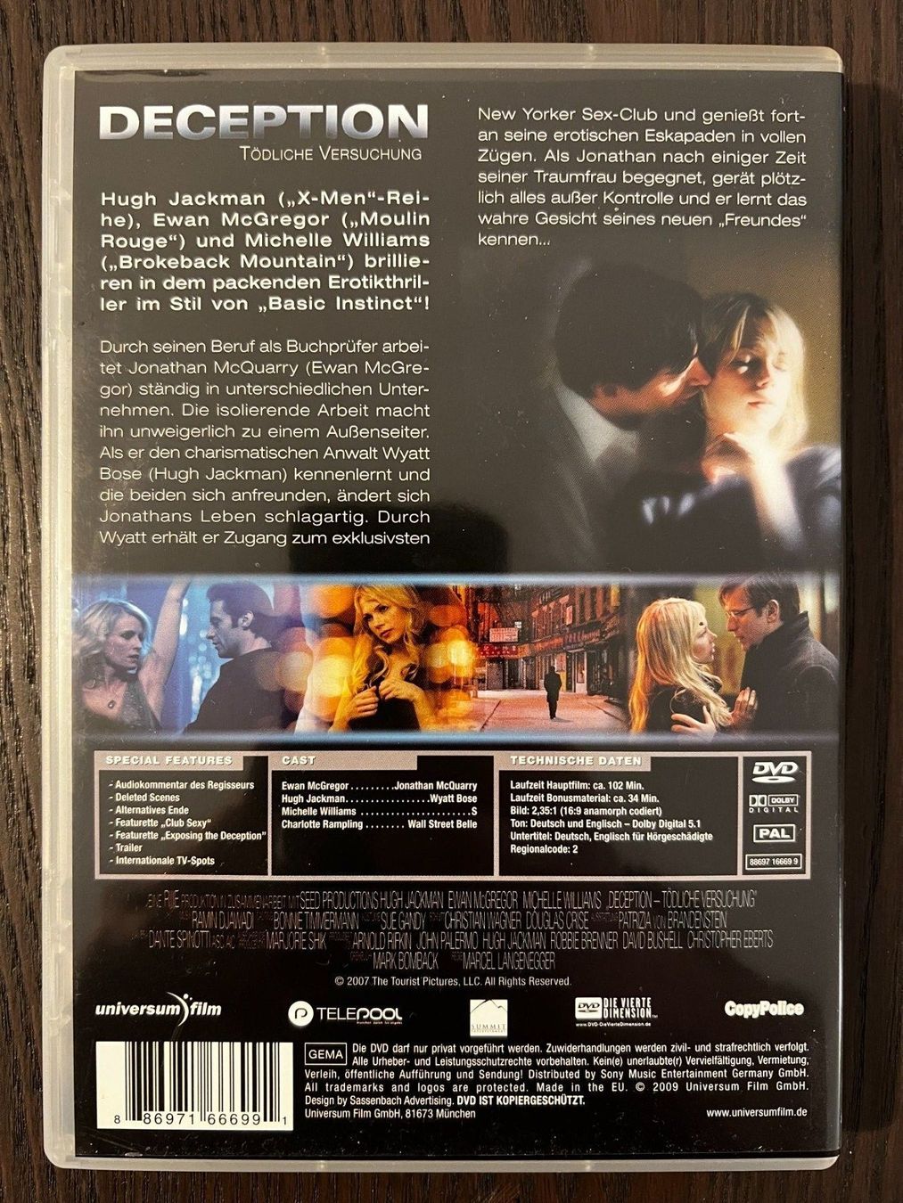 Tous les DVDs: Deception – D'occasion à Zürich par FilmFreunde 1