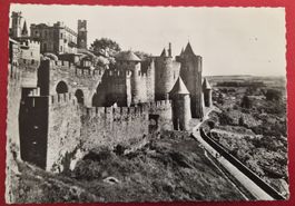 Carcassonne Ensemble de la Porte d'Aude France 1966