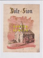 Etikette für Wein - Dôle de Sion /bd