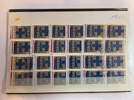1977 Nr. 586-588 im 4er Block mit ET 15 x den ganzen Satz