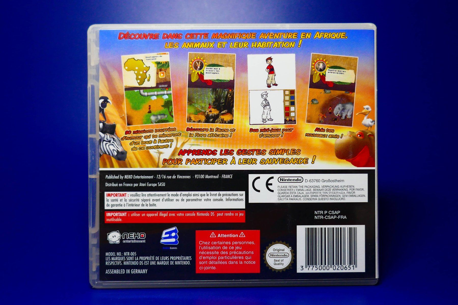 Nintendo Giochi: Safari Adventures : Afrique - Nintendo DS – Usato da Vuarrens venduto da Espace-Retro 3