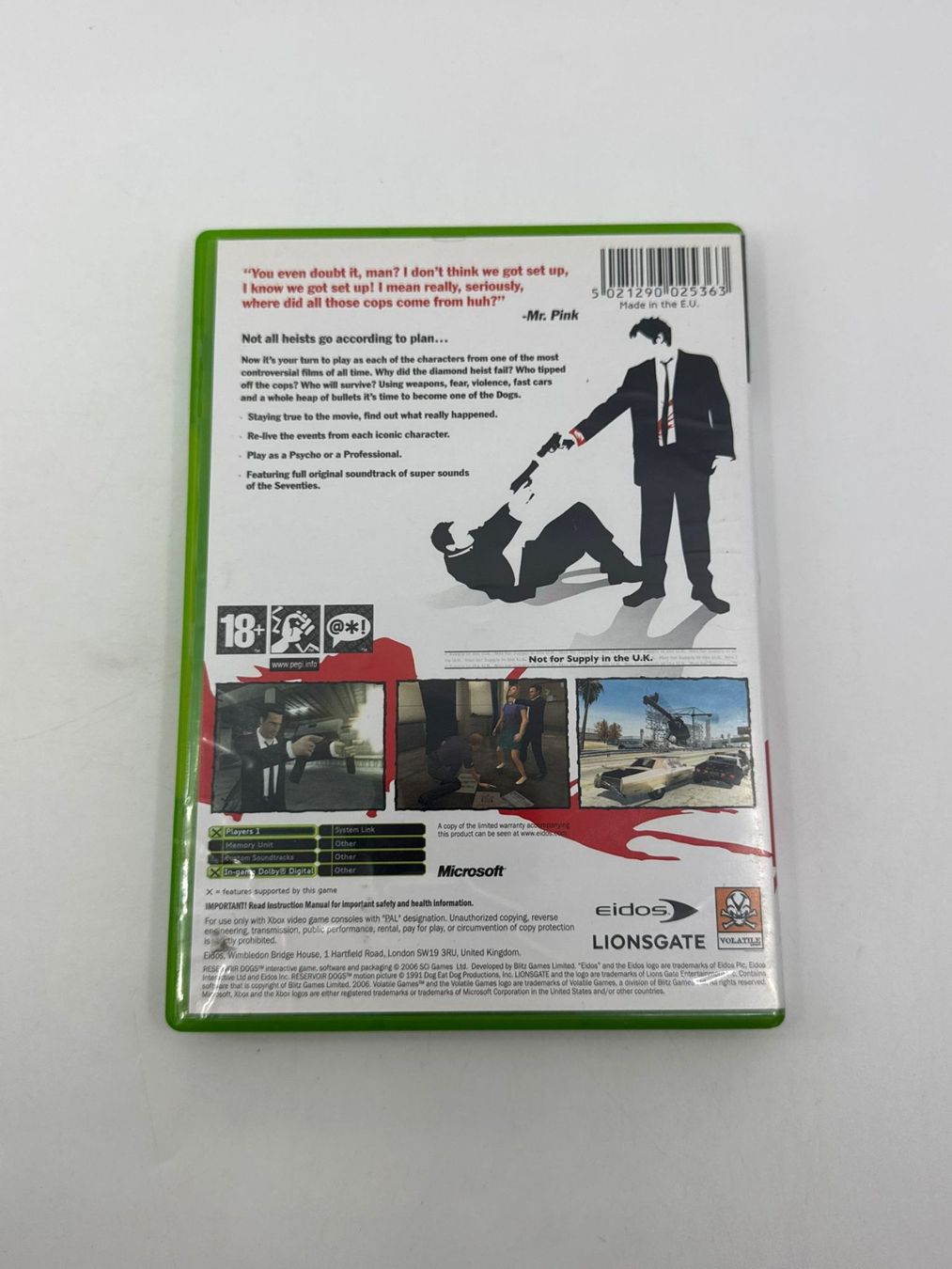 Spiele: Reservoir Dogs (XBOX) – Gebraucht aus Herisau von Seyashop1 2