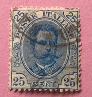 Briefmarken aus Italien König Umberto I. GESTEMPELT 