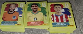 ca. 250 Panini Fussball-Sticker
