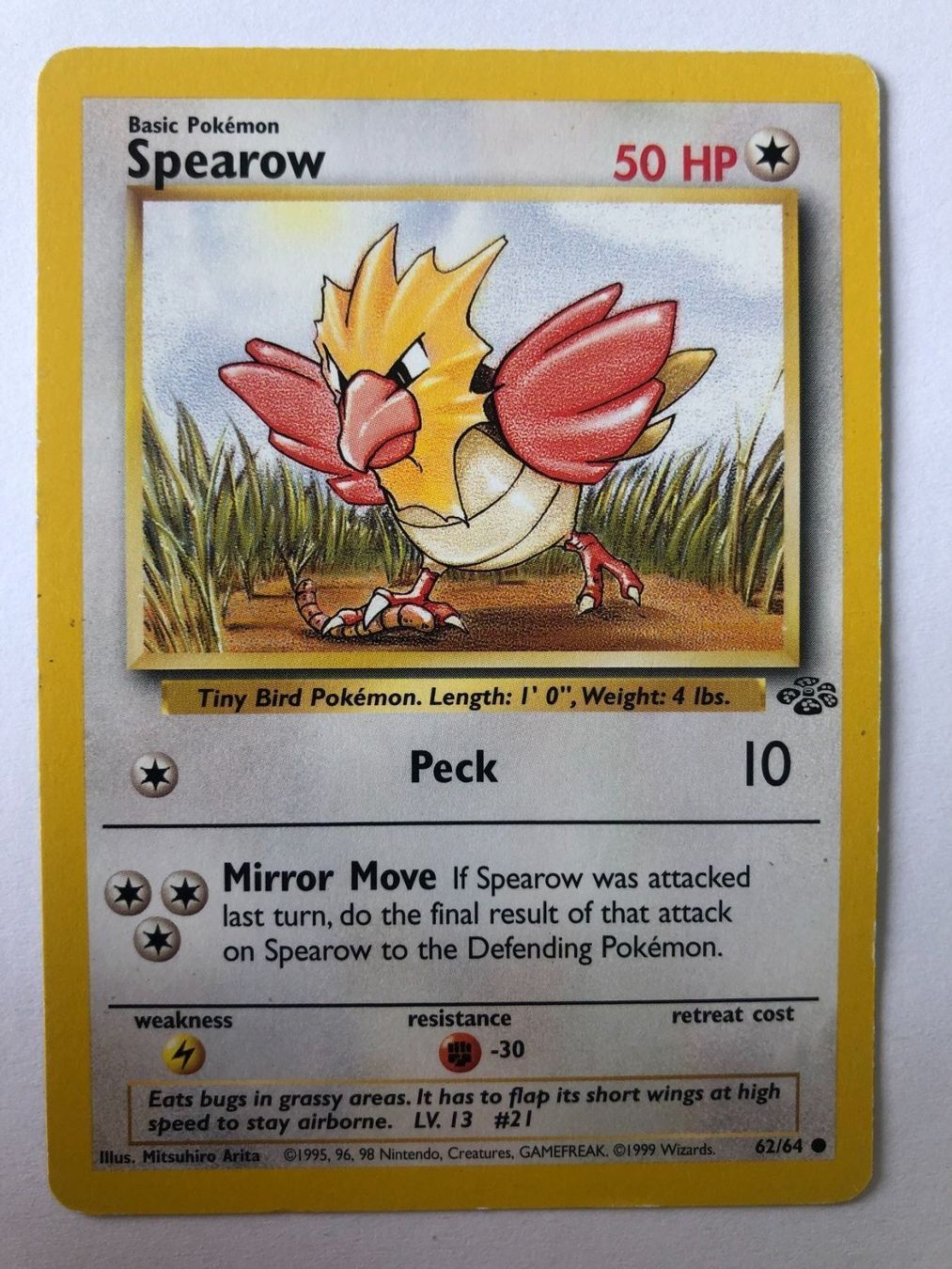 Pokémon Carte collezionabili: Spearow - Jungle - Pokemon – Usato da Nussbaumen AG venduto da Bika-Shop