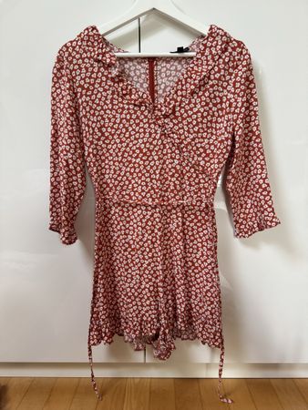 Topshop Jumpsuit rot/orange