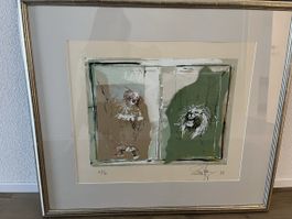 Rolf Knie „Clown und Löwe“ 1989 – Farblithografie 67/70 