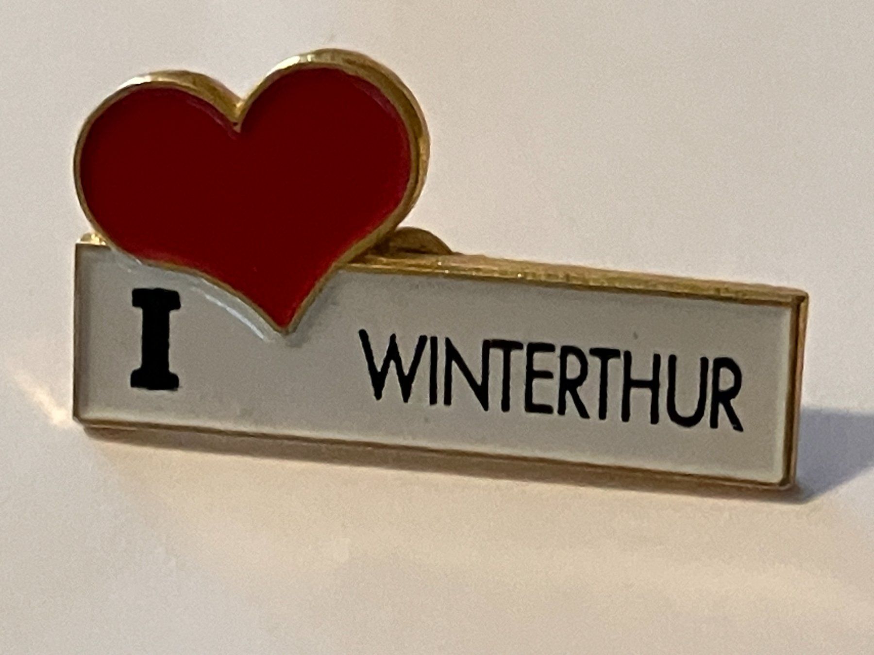 Placchette & Badge: 1 Pin I Love Winterthur – Usato da Basel venduto da djwwpp