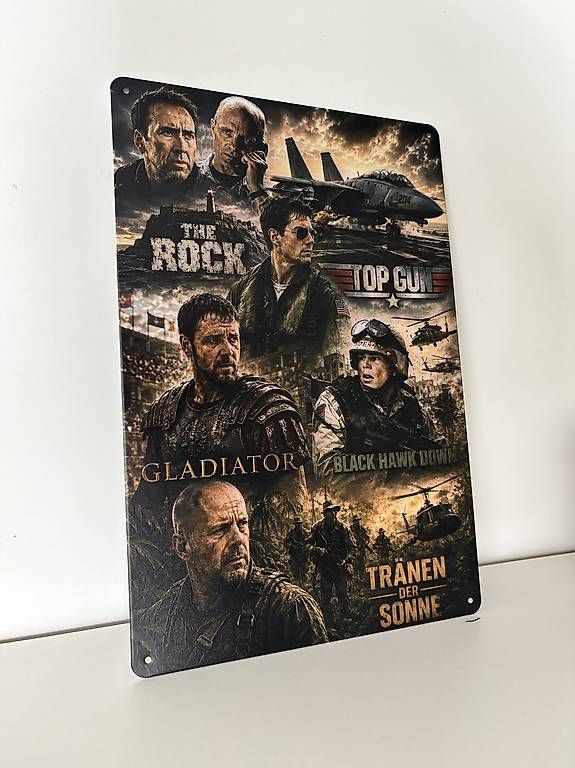 Insegne: Blechschild Actionfilme – Nuovo e nell'imballaggio originale da Rickenbach ZH venduto da Pumba_500 2