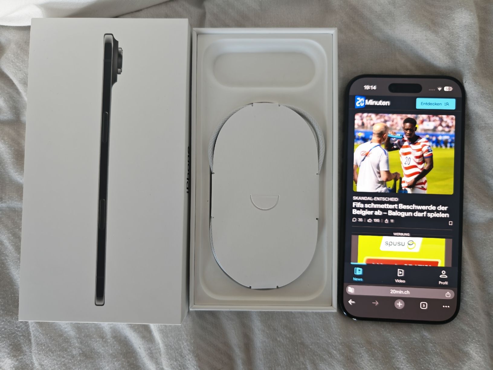 Apple Portables: Apple iPhone air black 256Gb – D'occasion à Adliswil par WMinnella
