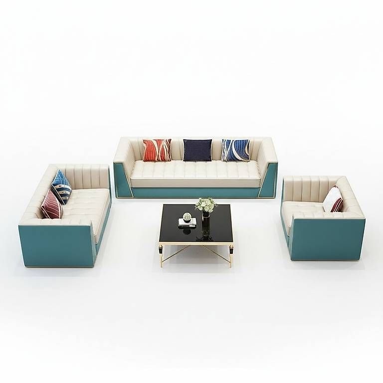 Divani: 6-piece Leather Sofa Set with Tables - Various Colors Avai – Usato da Zug venduto da jvmoebel-schweiz 1