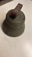 Glocke Metall mit Verzierungen gebraucht