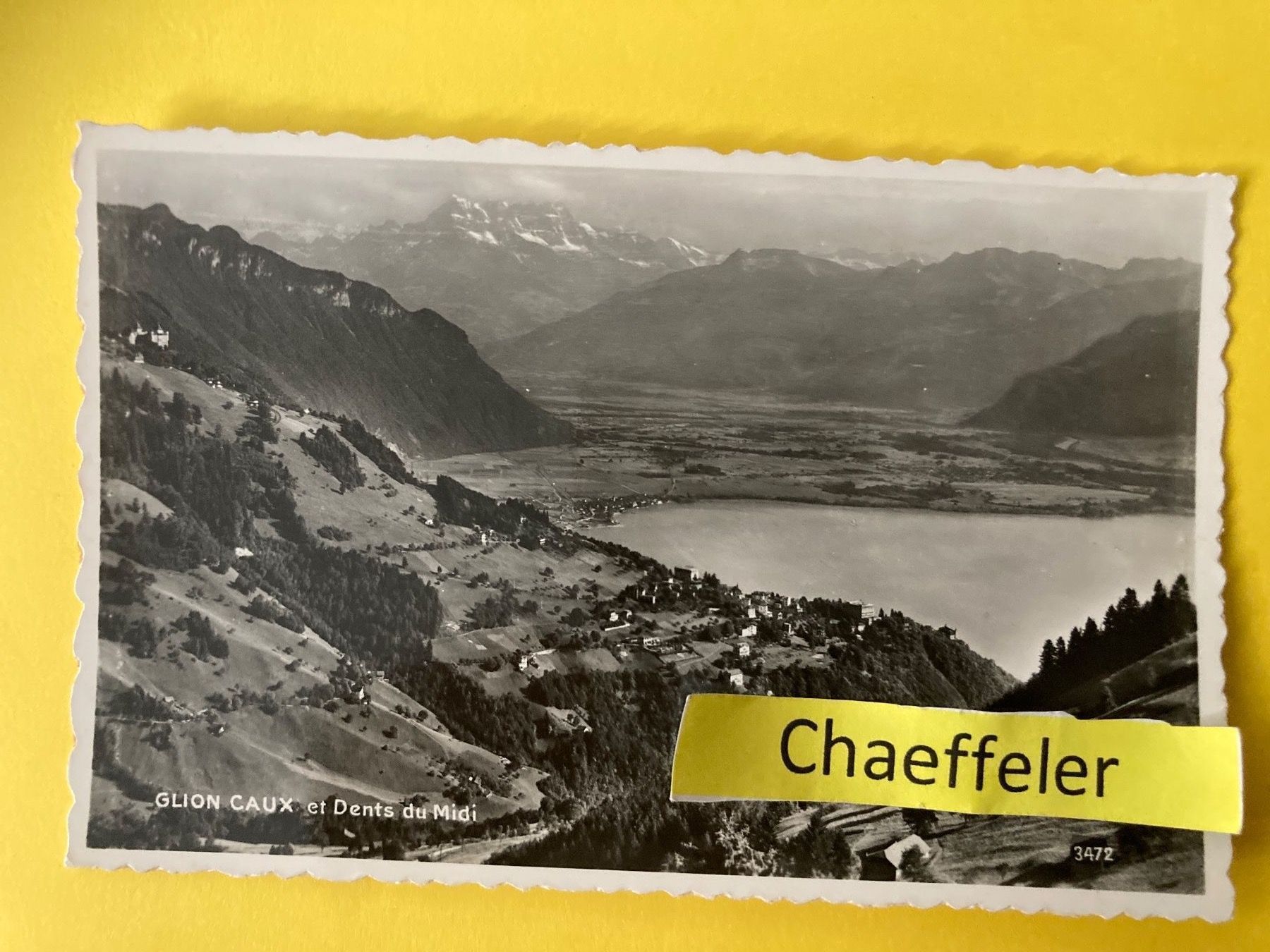 Cartoline postali: 1947. Glion Caux et Dents du Midi – Usato da Zürich venduto da Chaeffeler