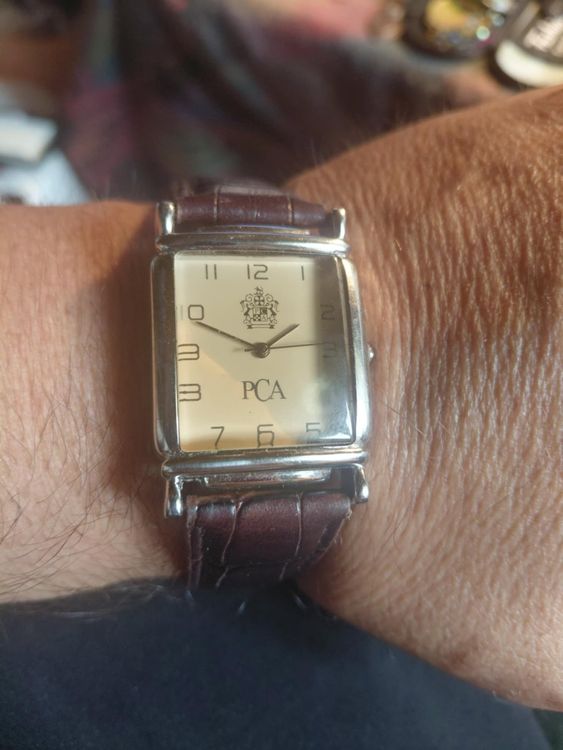 PCA Vintage Herrenuhr, Lederarmband/ new battery (Gebraucht