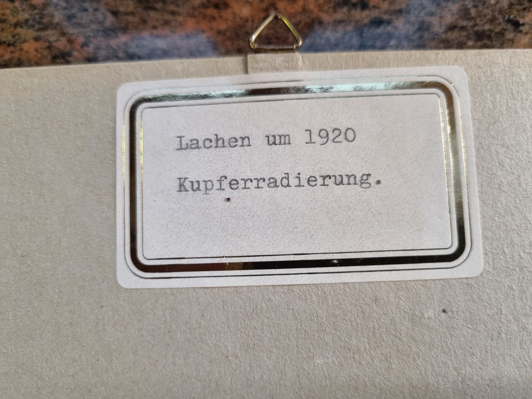 Grafiken & Lithographien: Gerahmte Original Radierung.Lachen um 1920 – Gebraucht aus Trachslau von bastet06 5