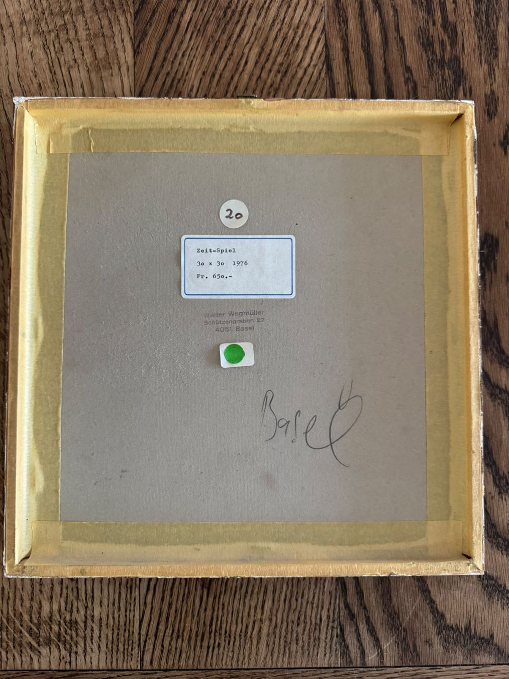 Tableaux: Walter Wegmüller "Zeit-Spiel" – D'occasion à Bern par anolba 2
