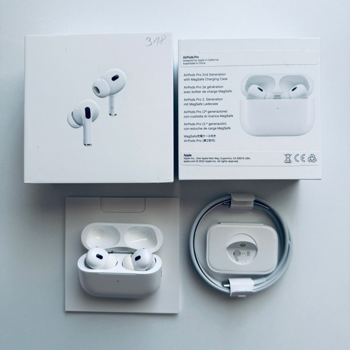 Apple Cuffie: Original Apple AirPods Pro 2, Lightning auf USB-C Kabel – Usato da Basel venduto da MY.AIRPODS.SHOP