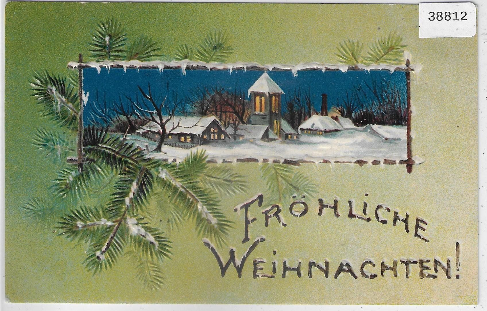 Cartoline postali: Fröhliche Weihnachten! - Präge-Litho – Usato da Ettingen venduto da Kartenplanet