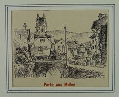 PARTIE AUS MEILEN, ZINKÄTZUNG 1896