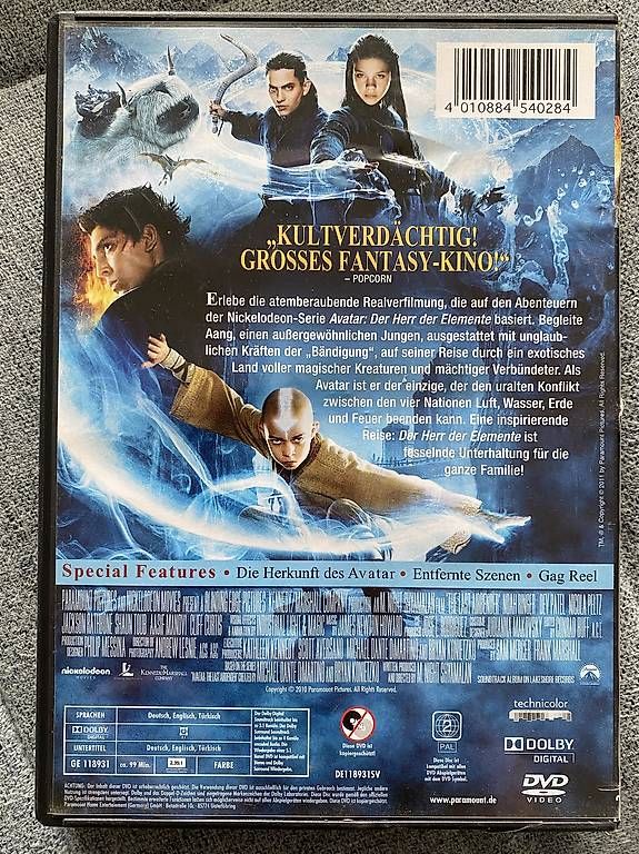 Tutti i DVDs: Die Legende von Aang – Usato da Gasel venduto da Ntomate 1