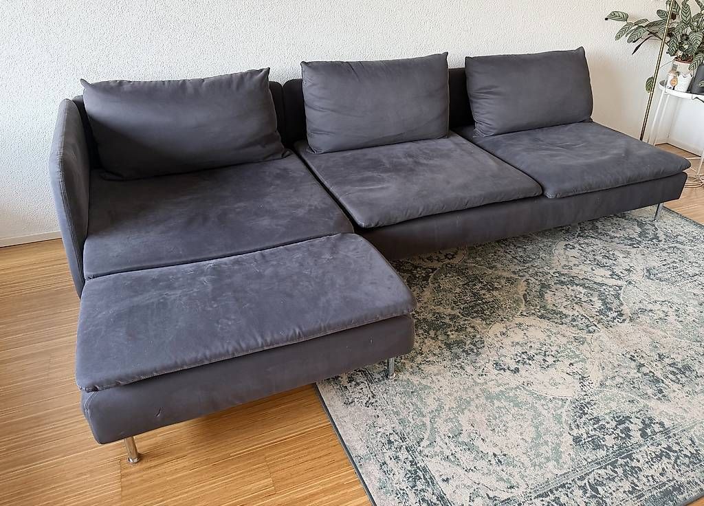 Ikea Sofas: IKEA SÖDERHAMN Sofa, 3-Sitzer mit Récamiere – D'occasion à Glattpark(Opfikon) par heto1 1