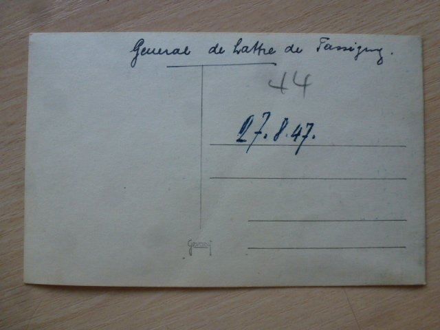 Cartoline postali: AK General de Lattre de Tassigny – Usato da Walkringen venduto da Casablanca777 1