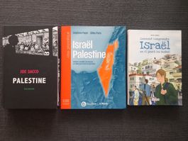 3 Livres sur Israel & Palestine  Atlas géopolitique BD
