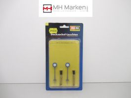 Brawa 5870 Set Bahnsteigstecksockeluhr Anlage Bau Deko H0