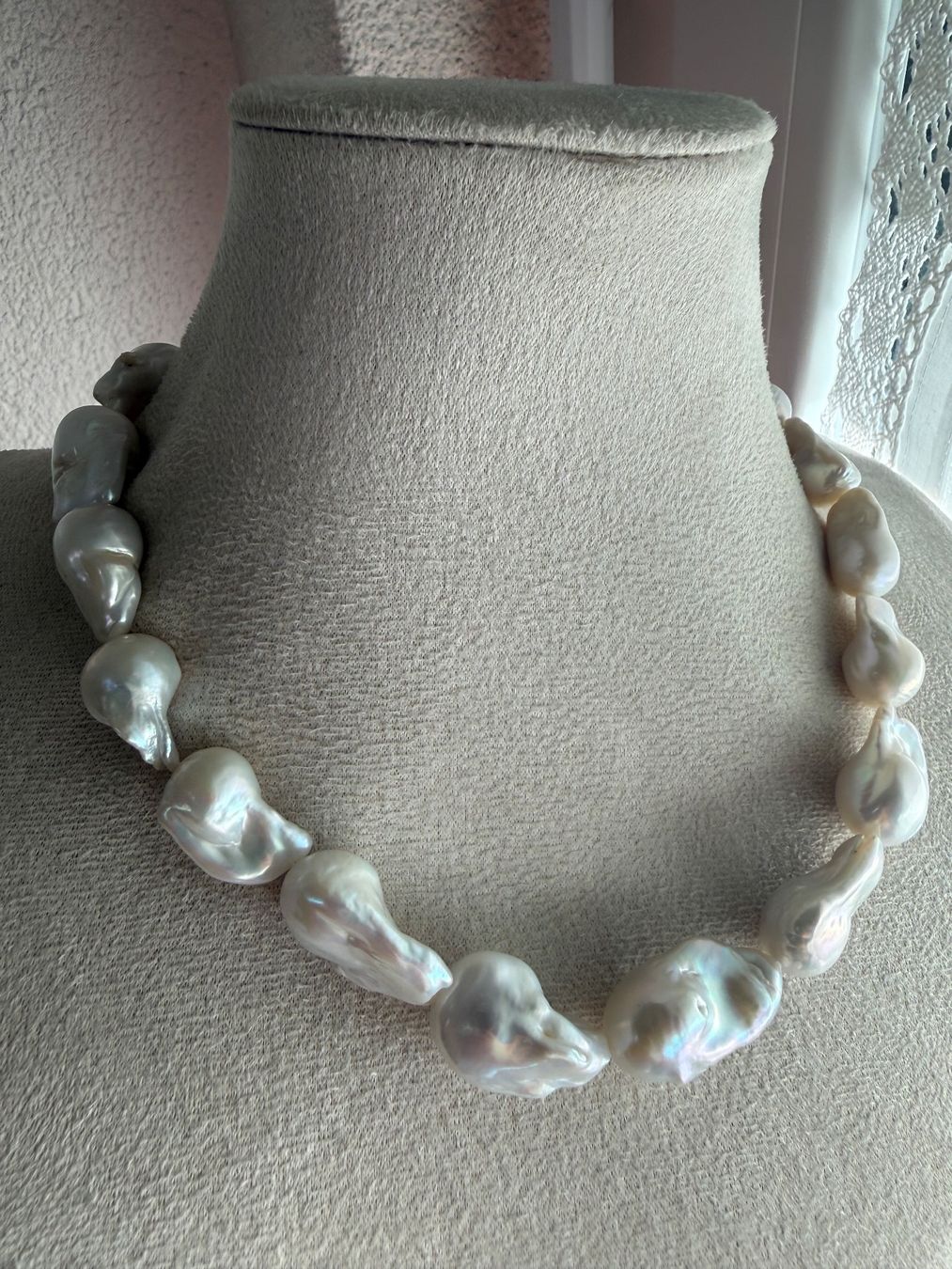 Catenine: Barockperlen Kette mit Silber Verschluss 925 – Usato da Spiegel b. Bern venduto da Rogger72