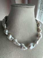 Barockperlen Kette mit Silber Verschluss 925