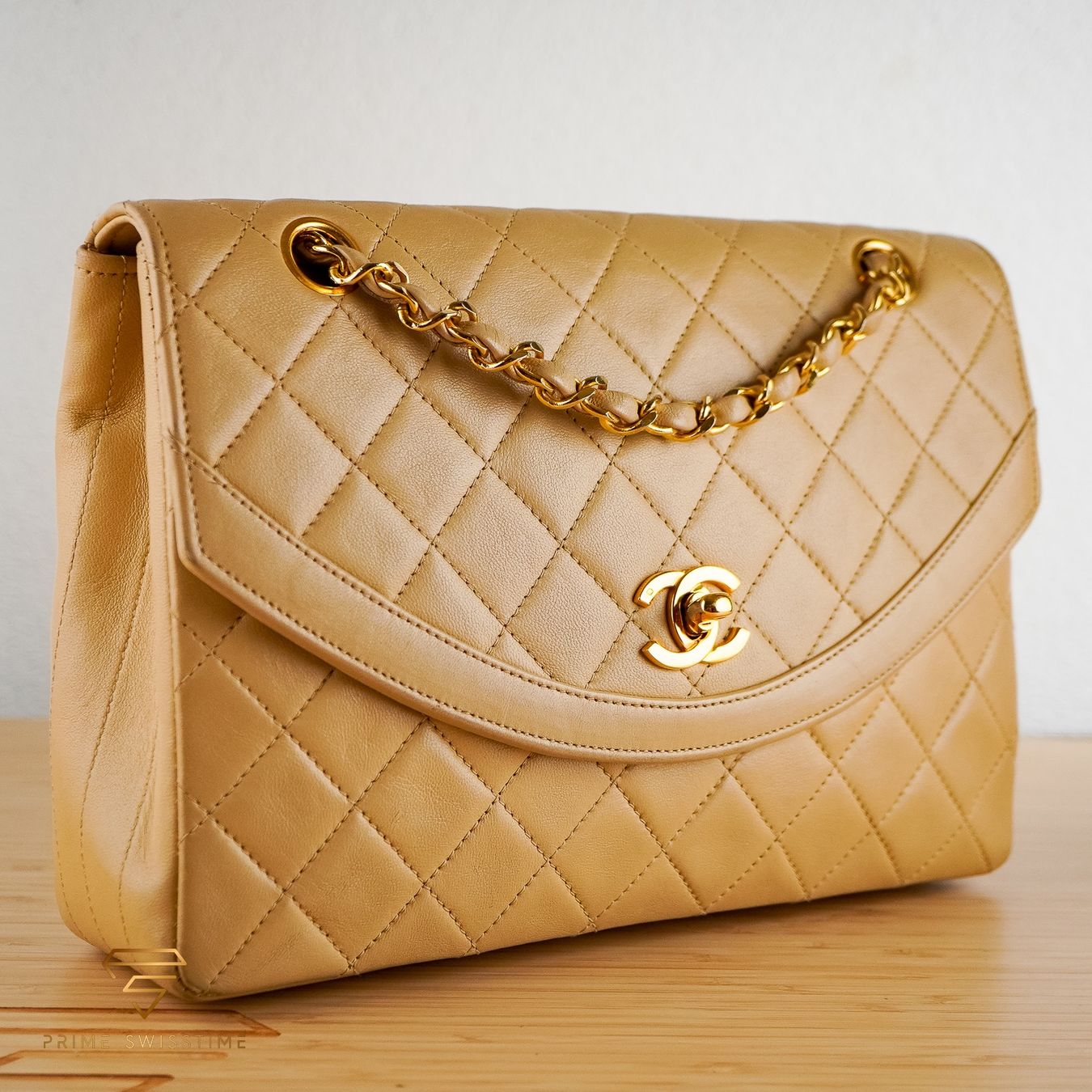 Chanel Borse da donna: Chanel Single Flap Beige Leather Bag – Usato da Luzern venduto da PrimeSwissTime