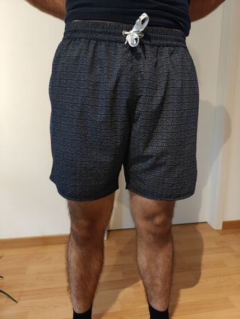 Herren Shorts Grösse L, gemustert dunkelblau