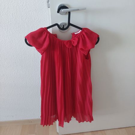 Rotes Sommerkleid, Grösse 128,