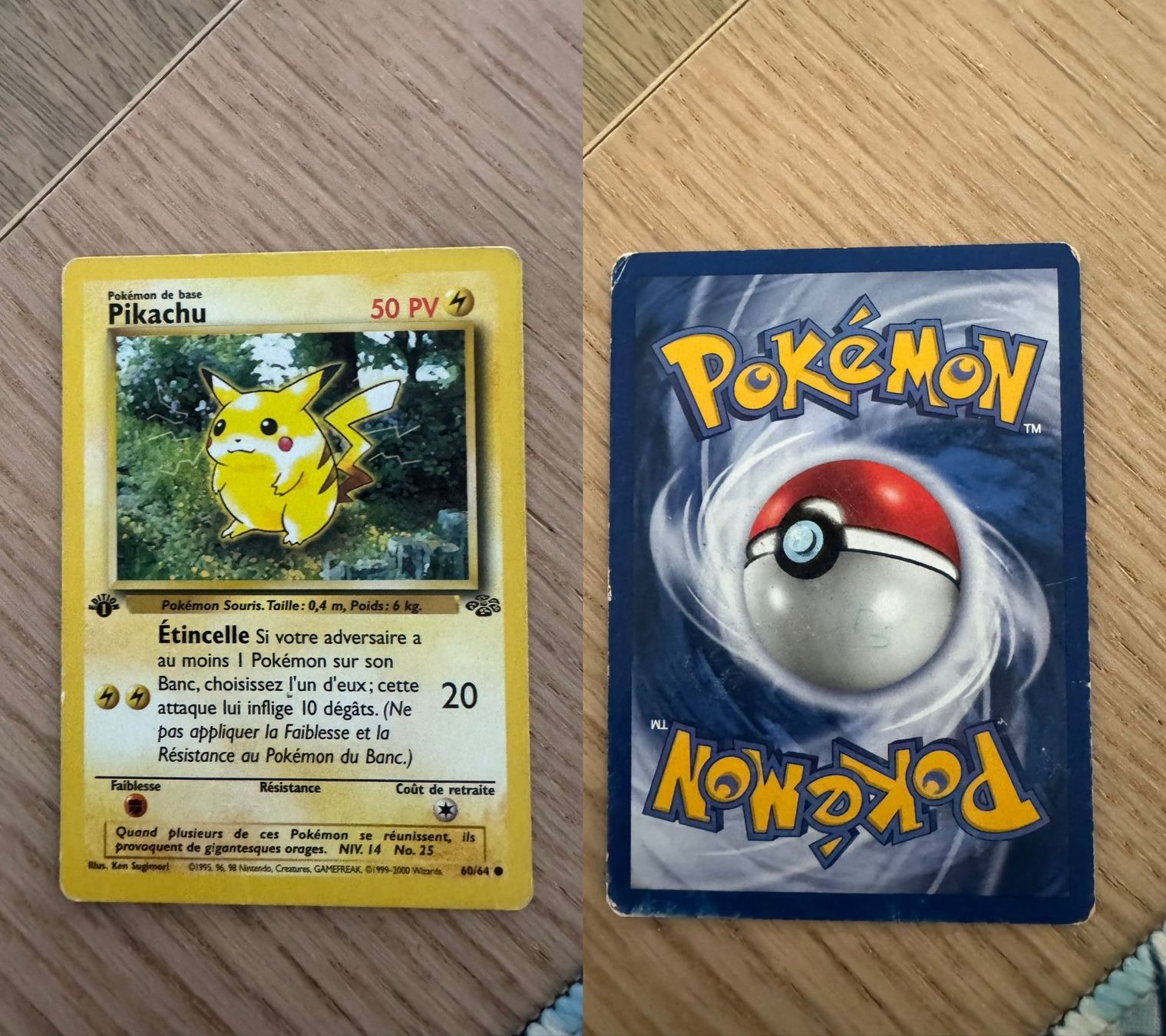 Pokémon Sammelbilder & Trading cards: Pikachu 60/64 first edition – Gebraucht aus Chavannes-Renens von skywalker1942