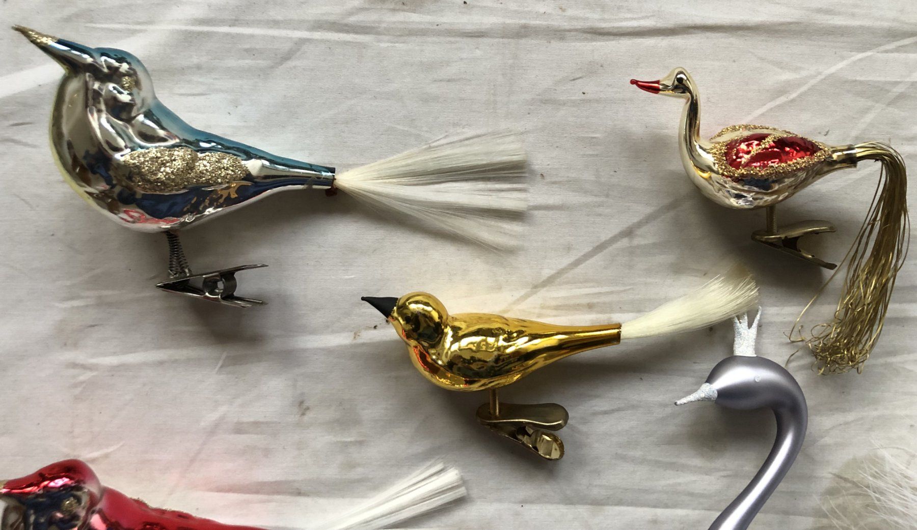 Tutte le decorazioni: Christbaumschmuck - Glasvögel - 9 Stück – Usato da Schaffhausen venduto da durruti 1
