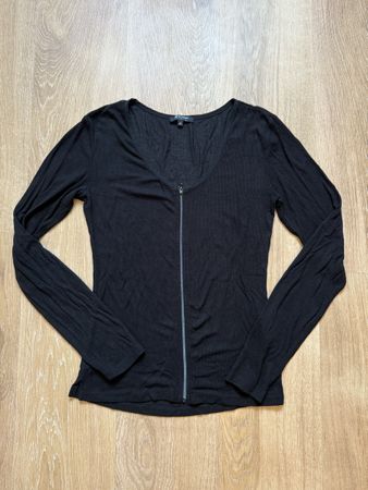 Cardigan noir fermeture éclair Mosquitos, t.M/38