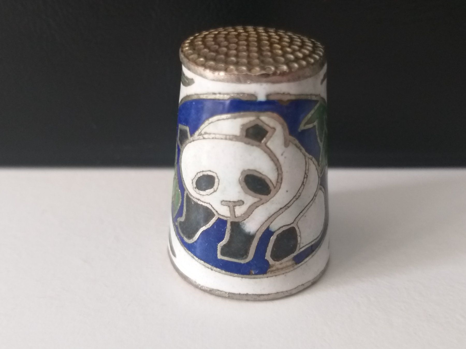Dés à coudre: Dé à coudre panda cloisonné – D'occasion à Cossonay-Ville par Les_1001_perles
