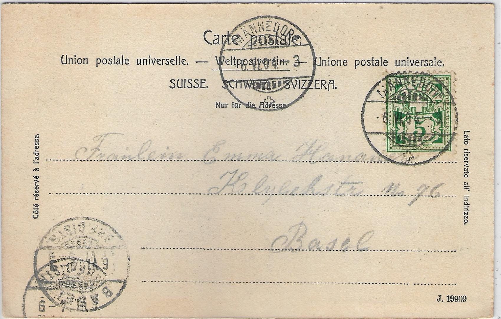 Cartoline postali: Männedorf - Zeller'sche Anstalt, Bahnlinie – Usato da Ettingen venduto da Kartenplanet 1