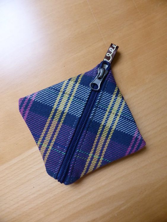 Unikat - Tweed - Geldbeutel - Münzbeutel - Portemonnaie 1
