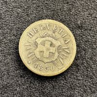 5 Rappen Schweiz Wappen 1850