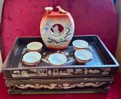 ANTIKE HONGMU-HOLZ, PERLMUTT UND ABALONE-TISCH✨VIETNAM✨1900