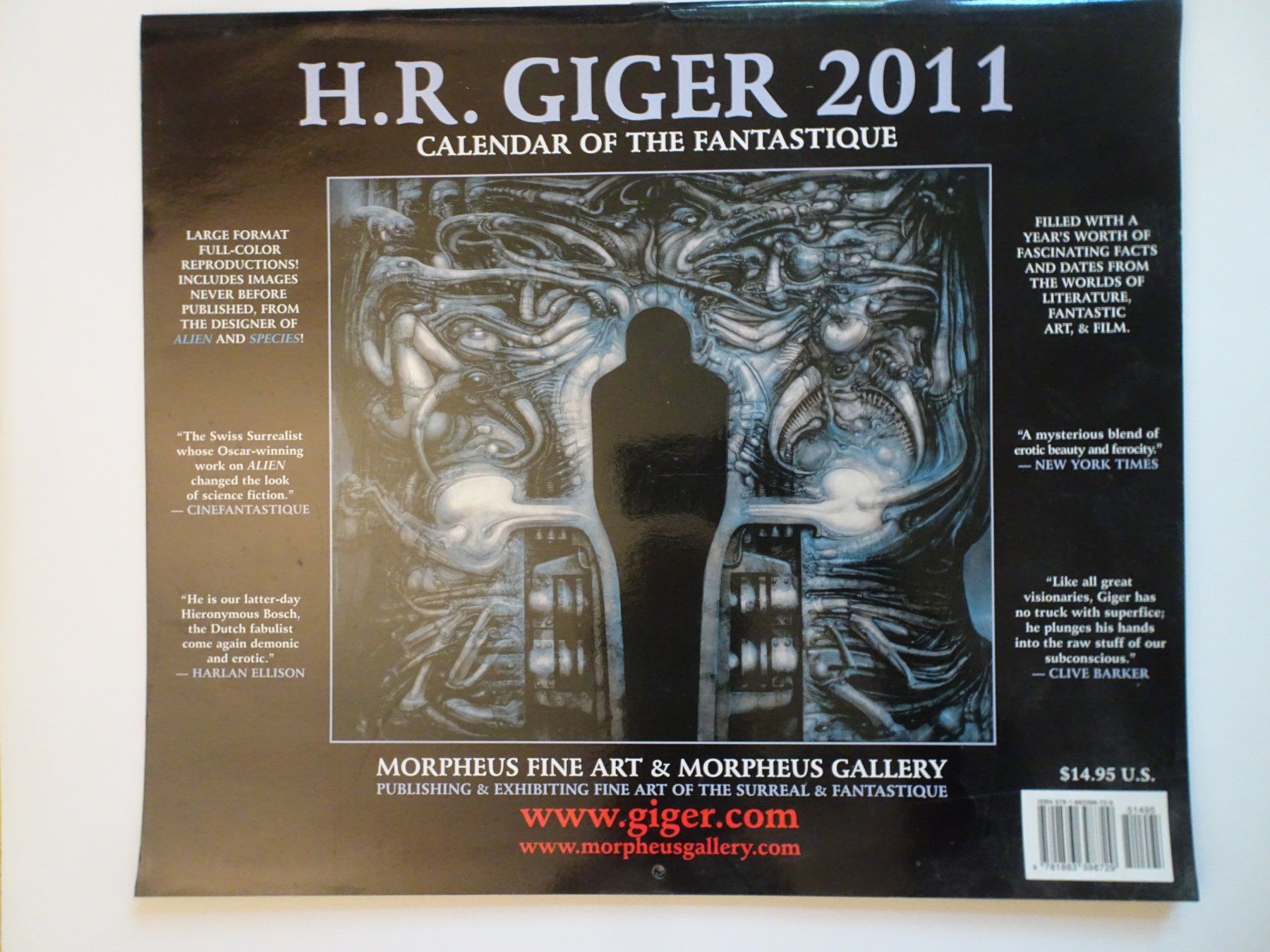 Calendari: H.R. Giger Kalender 2011, 35.5 x 30.5 cm – Usato da Schönenwerd venduto da schnitzunddrunter 1