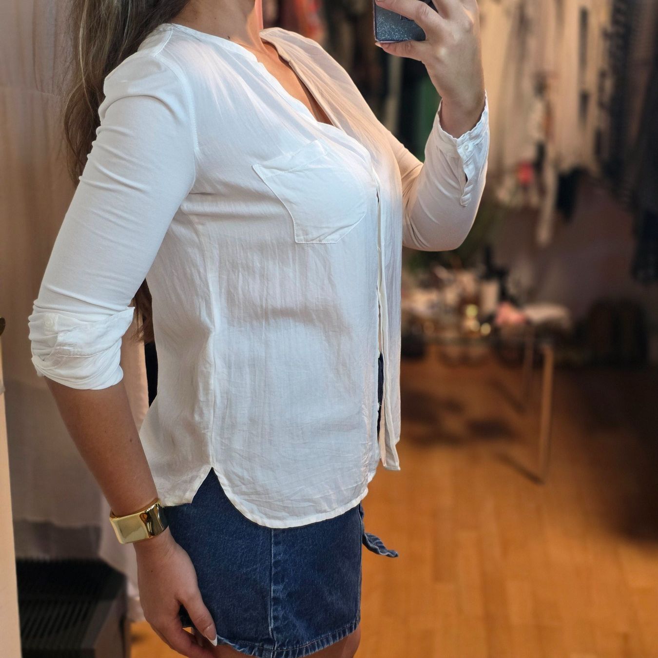 Opus Camicette: OPUS Bluse 38 Weiß Hemdbluse Stretch Business Elegant – Usato da Wald ZH venduto da CapLux 1