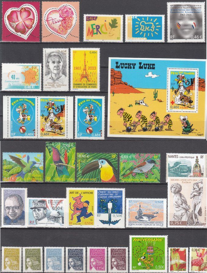 Tous les timbres: Frankreich 2003 postfrisch – D'occasion à Bürglen TG par StampGraf 1