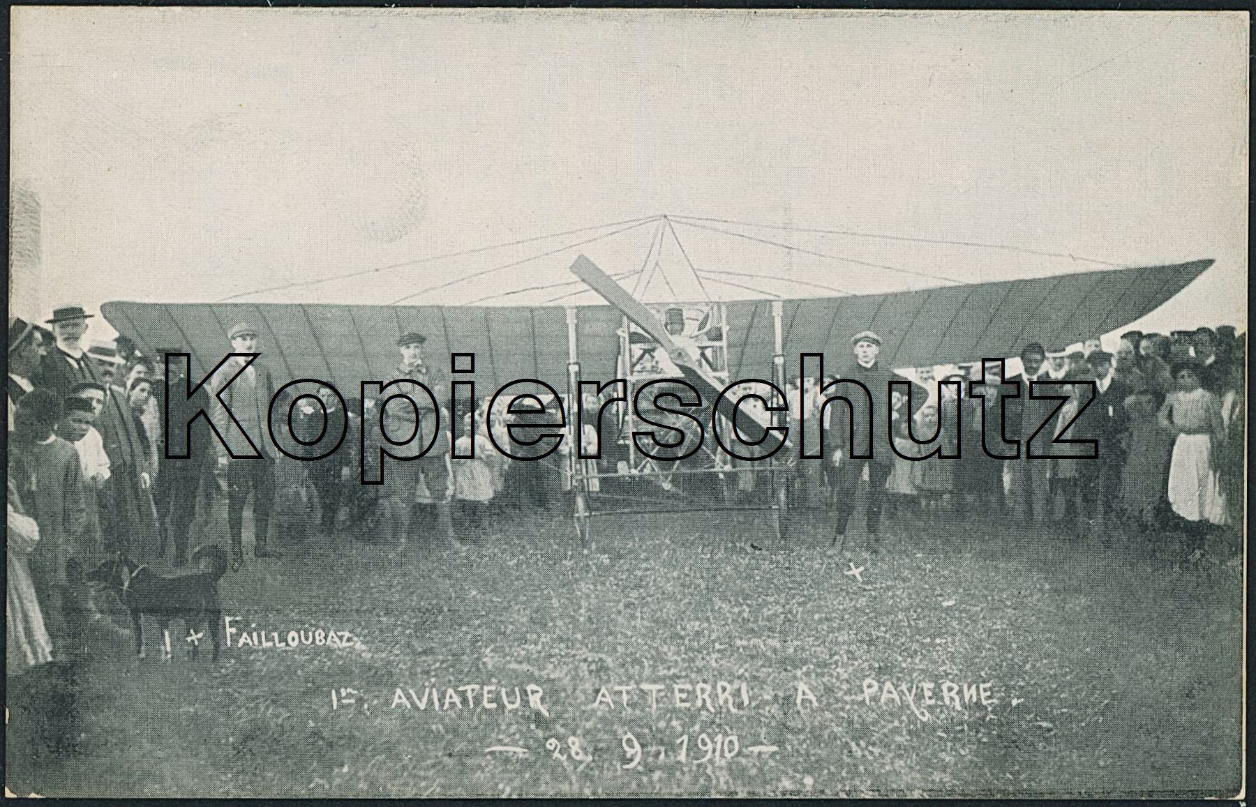 Cartoline postali: VD Avenches - Payerne - Flugzeug - E. Failloubaz – Nuovo (secondo la descrizione) da Schindellegi venduto da leecollect
