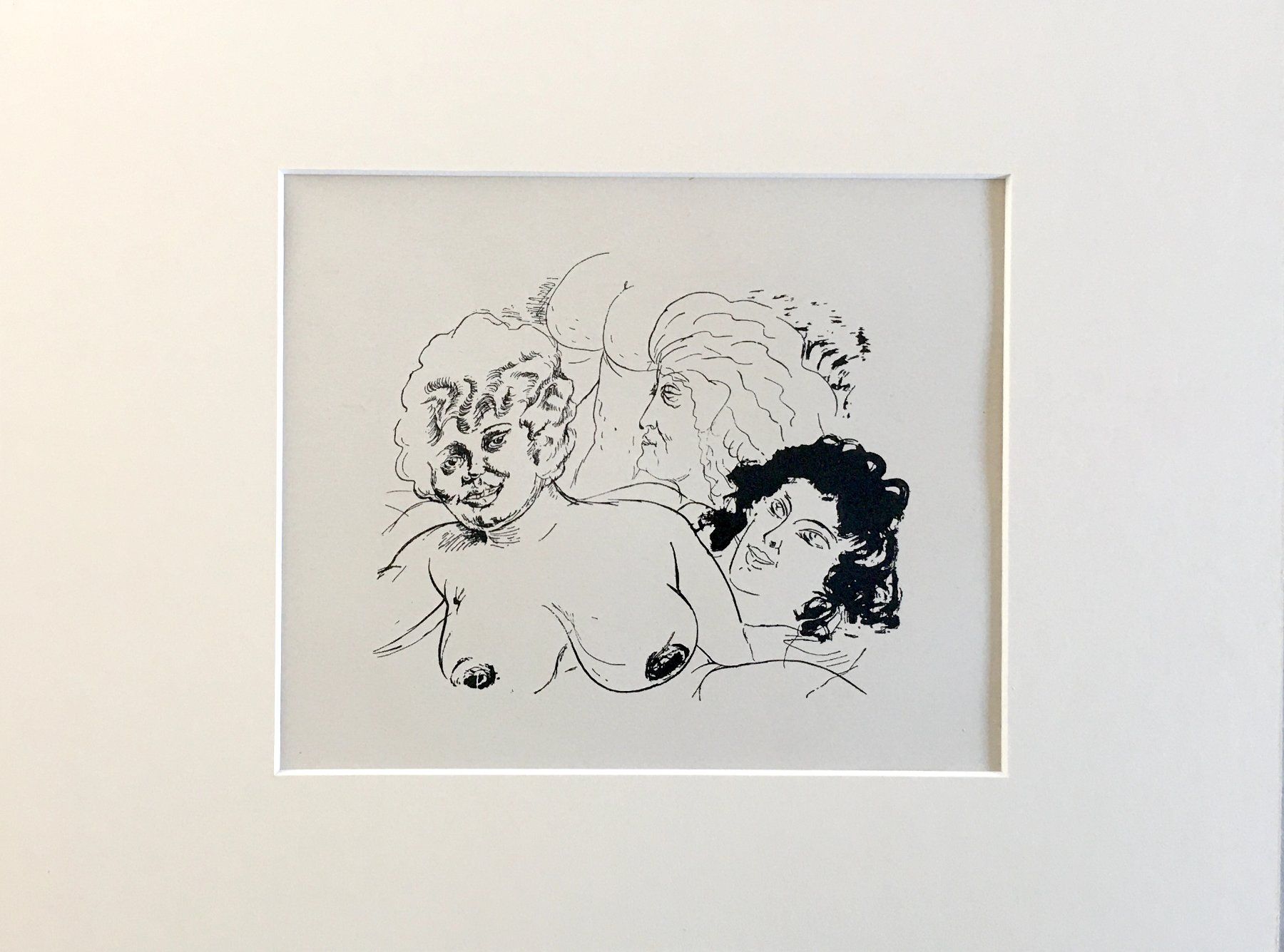 Grafiken & Lithographien: Otto Dix   "Akte"  Strichätzung – Gebraucht aus Nennigkofen von juhit 1