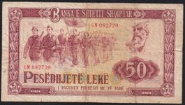 Albanien 50 Leke 1976