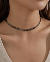 Handgefertigter Choker Edelstahl wasserfest