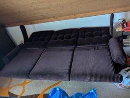 Wohnlandschaft mit Bettfunktion